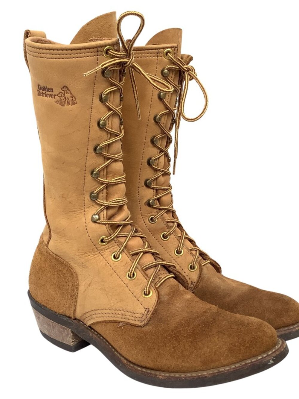 Golden Retriever Boots Western Cowboy Style Tan Women's Size-7